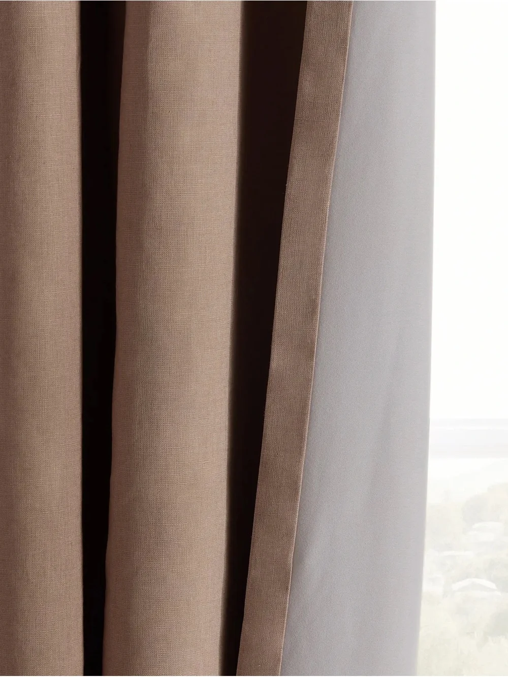 Quince European Linen Room Darkening Rose Quartz - Single Panel